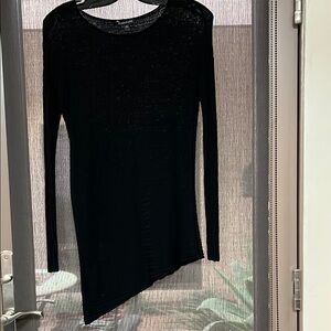 Eileen Fisher Elegant Black Asymmetrical Top